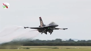 Solo Turk F-16 Display At RAF Waddington 2014