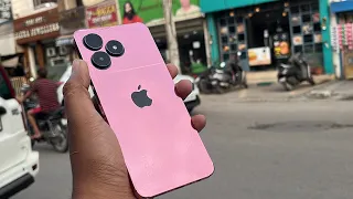 How to change Color of realme c53 mobile Rose gold pre cut mobile skin apple logo