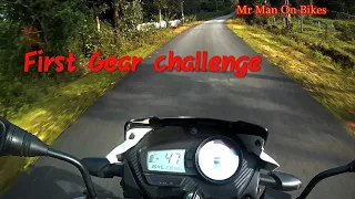 First Gear challenge of Apache RTR 180 | Checking First Gear Top speed | Mr Man On Bikes