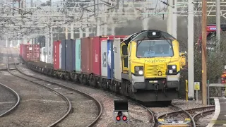 Excellent Few Hours at Rugeley Trent  Valley LSL Class 20s Freight,Fast Trains,Test trains 5/3/24