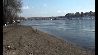 Экстремальное купание в Ангаре.