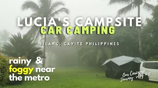 Rainy+Foggy Car Camping | ASMR Sound of camping | Lucias Tagaytay Campsite | IDOOGEN |Wagon Life Ph