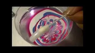 Fourth of July Water Marble Nail Tutorial!