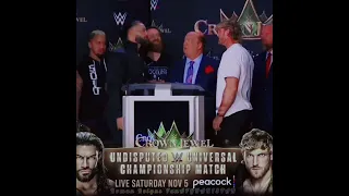 Roman Reigns vs Logan Paul At Crown Jewel Fifth November At Saudi Arabia.