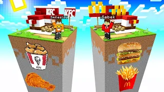 MC DONALDS vs KFC WIELKA WALKA O PRZETRWANIE w Minecraft!