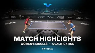 Melanie Diaz vs Yang Haeun | WTT Contender Doha 2021 | Women's Singles | QUAL Highlights