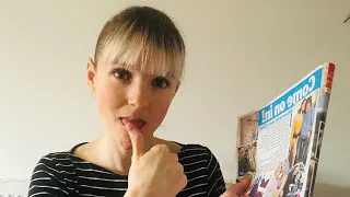 ASMR Requested Magazine Page Turning & Licking Finger Page Turning