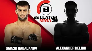 Gadzhi Rabadanov Vs Alexander Belikh Prediction Bellator 269