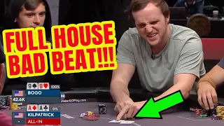 Pocket Aces Lose to QUADS in WSOP Main Event! Crazy Bad Beat!