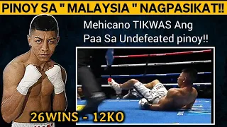 Pinoy UNDEFEATED Dumayo Ng Malaysia Mehicanong Tumalo Sa isang Pinoy Binawian T.K.O inabot