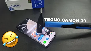 Tecno Camon 30 Screen Scratch & Front Glass Durability Test 🔨🛠️