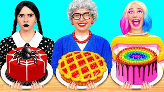Wednesday vs Büyükanne Yemek Yapma Mücadelesi | Komik Zorluklar BaRaDa Challenge