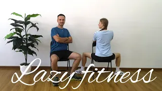 Лінивий Фітнес  |  Lazy Fitness | Sitting Workout | Office Desk Fitness | Office Desk Yoga | Warm Up