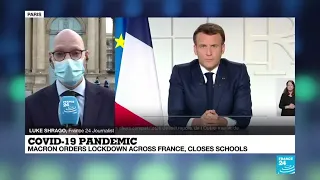 Macron orders Covid-19 lockdown across France, closes schools