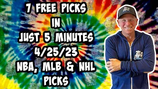 NBA, MLB, NHL Best Bets for Today Picks & Predictions Tuesday 4/25/23 | 7 Picks in 5 Minutes