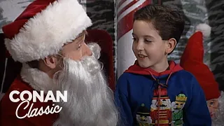 Santa Conan Talks To Children | Late Night with Conan O’Brien