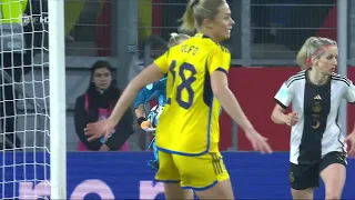 Frauenfussball Deutschland  Schweden 21 02 2023 1  Halbzeit