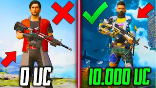 САМАЯ ЛУЧШАЯ ПРОКАЧКА АККАУНТА на 10000 UC В PUBG MOBILE! ПРОКАЧАЛ АККАУНТА на 10000 UC ПУБГ МОБАЙЛ!