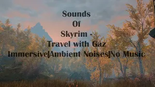 Sounds of Skyrim  - Travel with Gaz|Immersive|Ambient Noises|No Music|