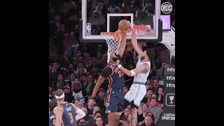 Mitch Robinson with the rejection! Shook it off like that! 🥵🚫 🎥: Knicks #NewYorkForever #shorts