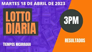 Resultados | Diaria 3:00 PM Lotto Nica hoy martes 18 abril  2023. Loto Jugá 3, Loto Fechas