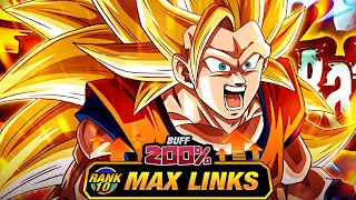 HE'S REALLY GOOD!!!! no LEVEL 10 LINKS 100% RAINBOW STAR EZA PHY ANGEL SSJ3 GOKU! DBZ: Dokkan Battle