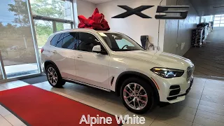 NEW ARRIVAL! 2023 BMW X5 xDrive40i Alpine White on Black Merino Leather