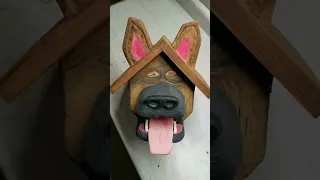 German Shepherd birdhouse made by Wood Dreamer Crafts