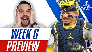 3 HITTERS We Haven't Talked About! Week 6 Preview & Two-Start Pitchers! | Fantasy Baseball Advice