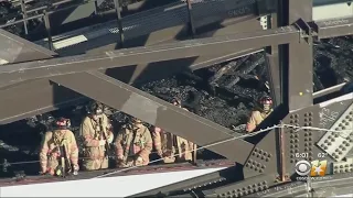 2-Alarm Fire Breaks Out At New Globe Life Field In Arlington