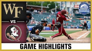 Wake Forest vs. Florida State Game Highlights | 2024 ACC Baseball Championship (Semifinals)