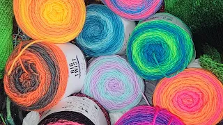 New yarn! Big twist rave and big twist prism yarn review and swatch!