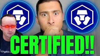 Crypto.com CRONOS BREAKING NEWS!!! URGENT Certifications