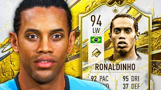 PRIME DINHO! 😍 94 Icon Ronaldinho Player Review - FIFA 23 Ultimate Team