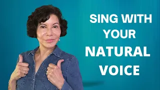 How to Sing with Your NATURAL VOICE in 43 seconds!  #shorts #singinglessons #voiceteacher #howtosing