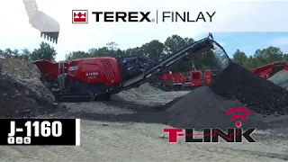 Terex Finlay J-1160 jaw crusher (Asphalt application)