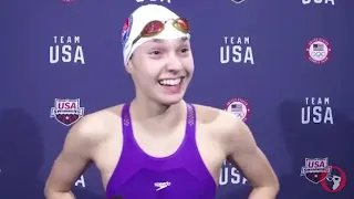 Camille Spink on Last 15m of 100 Free: "It's the part of the race where you need guts"