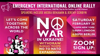 International Emergency Online Rally: No War in Ukraine - No to NATO