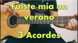 Fuiste mía un verano en Guitarra fácil. Leonardo Fabio