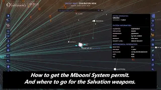 Elite Dangerous... How to get the Mbooni System permit And where to go for the salvation weapons.