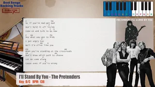 🎹 I'll Stand By You - The Pretenders Piano Backing Track with chords and lyrics