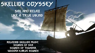 Skellige Odyssey | Witcher 3 Relaxing Music | Sail & Relax like a Viking | Sea, Thunder, Ship Sounds