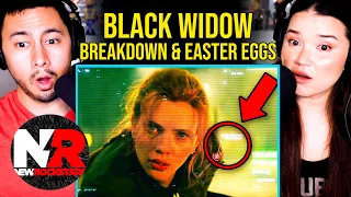 BLACK WIDOW Easter Eggs & Breakdown Details Missed & Ending Explained | Reaction