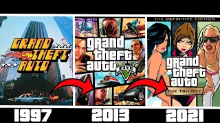 GTA series Cover Art Evolution - 1997 to 2022