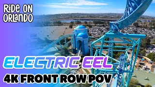 Electric Eel at SeaWorld San Diego - 4K Roller Coaster Front Row POV