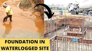 FOUNDATION IN WATERLOGGED & FILLED UP LOOSE SOIL-STEP BY STEP CONSTRUCTION-A2Z Construction