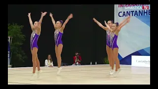 ESTONIA (EST)- GROUP YOUTH finals Aerobic gymnastic Fig open 2024, CANTANHEDE