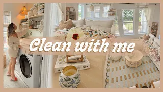 CLEAN WITH ME  | tidying up our home, DIY cleaning solutions, & refreshing our space!