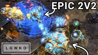 StarCraft 2: EPIC PRO LEVEL 2v2 - Maru & sOs vs Prince & DRGLing!