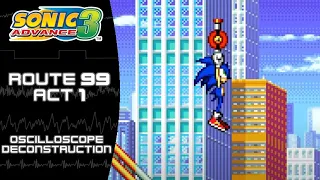 Sonic Advance 3 (GBA) - Route 99 Act 1 - Oscilloscope Deconstruction